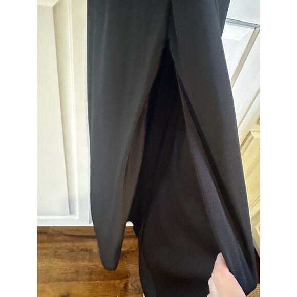 Tadashi Shoji Dress Size Small Formal Black One Shoulder Gown Ruched Draped Maxi - Picture 4 of 13